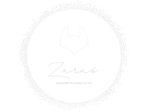 logo Logo featuring a silhouette above the word "Zarae" in a circular design.